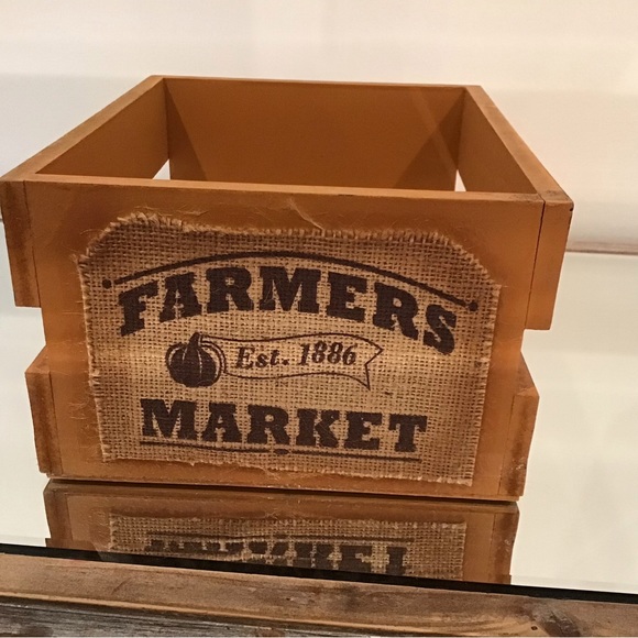 Other - 🔴FARMER’S MARKET WOODEN CRATE BOX🔴🔴